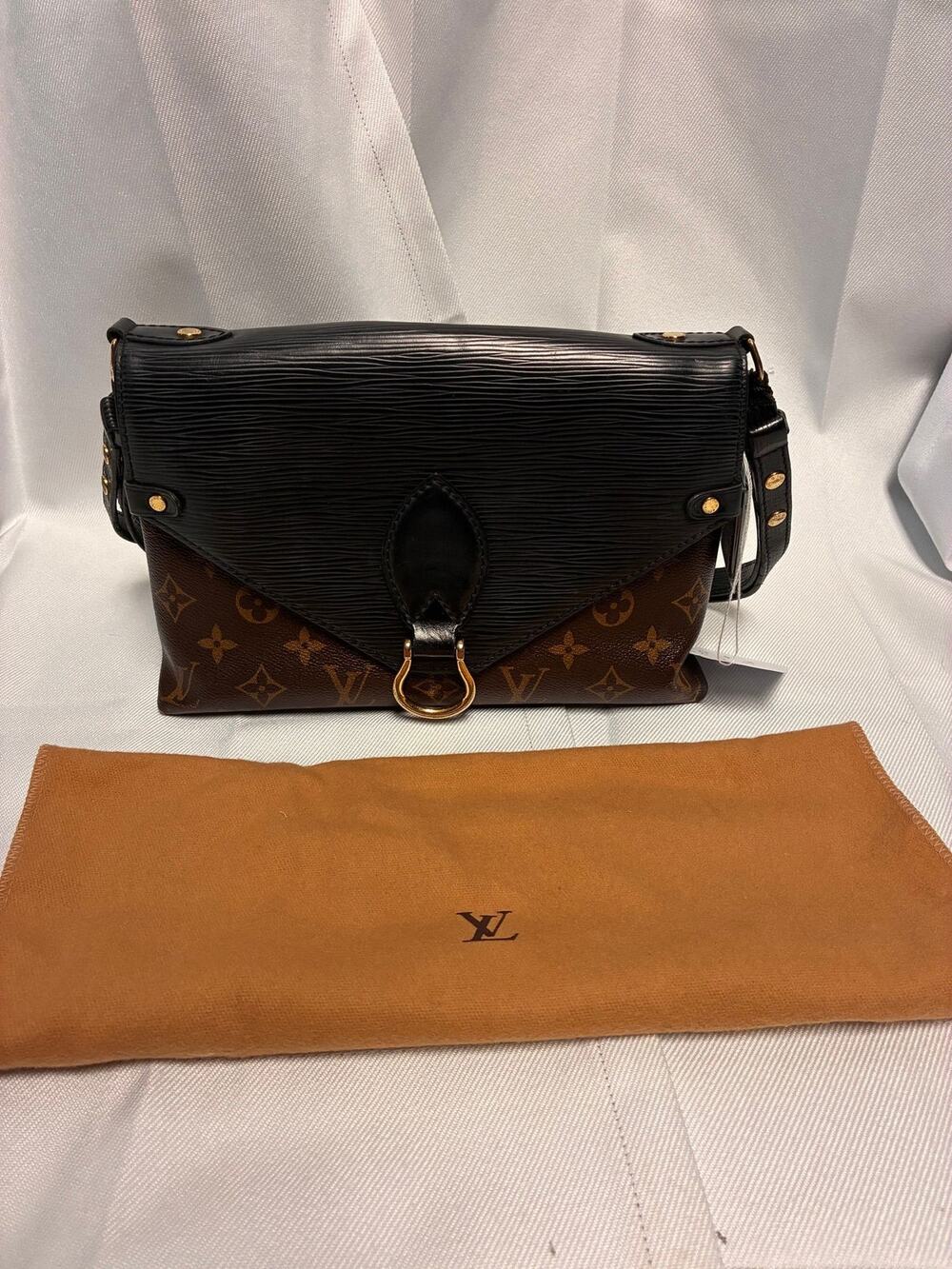 Louis Vuitton Epi Black and Monogram Saint Michel